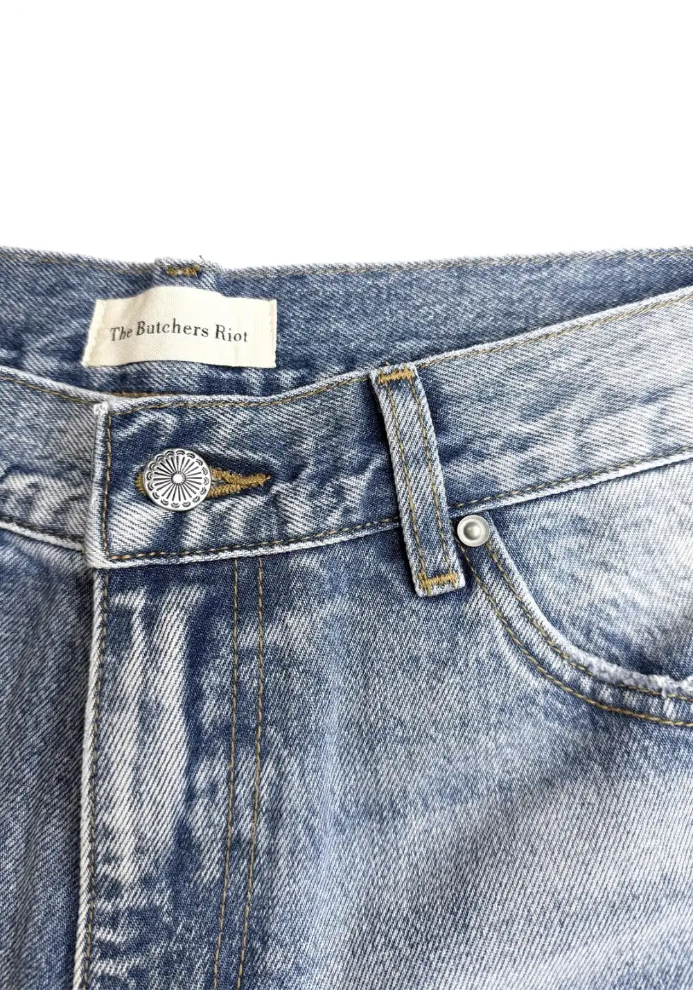 The Butchers Riot- "Cyan Snow" A-Line Jeans