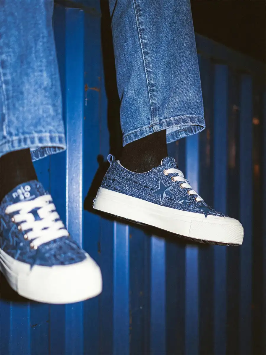 KAALIXTO丨Casual  Canvas Shoes-Blue - 2