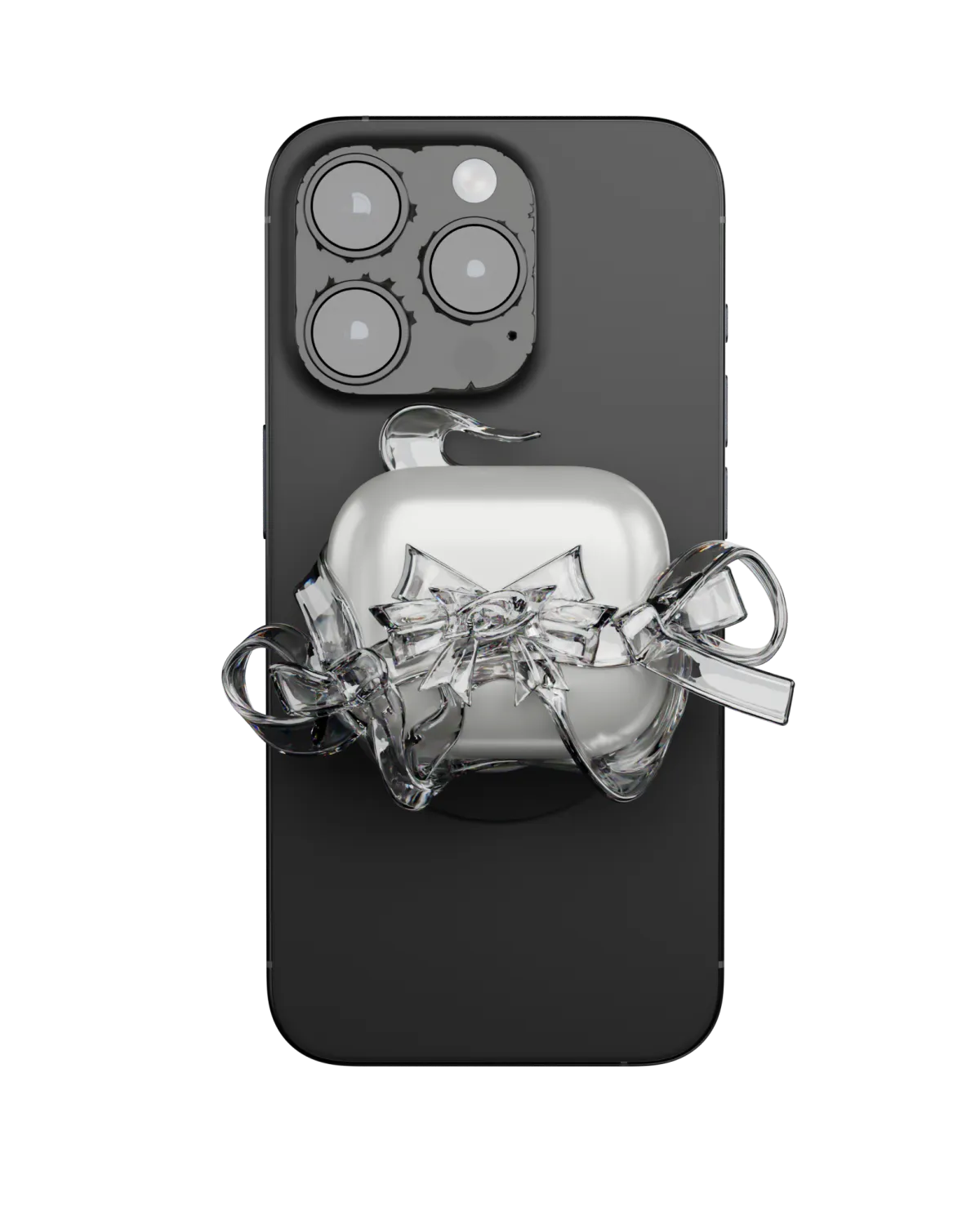 TORNADOSONG丨AirPods Phone Magnetic Case -Bow