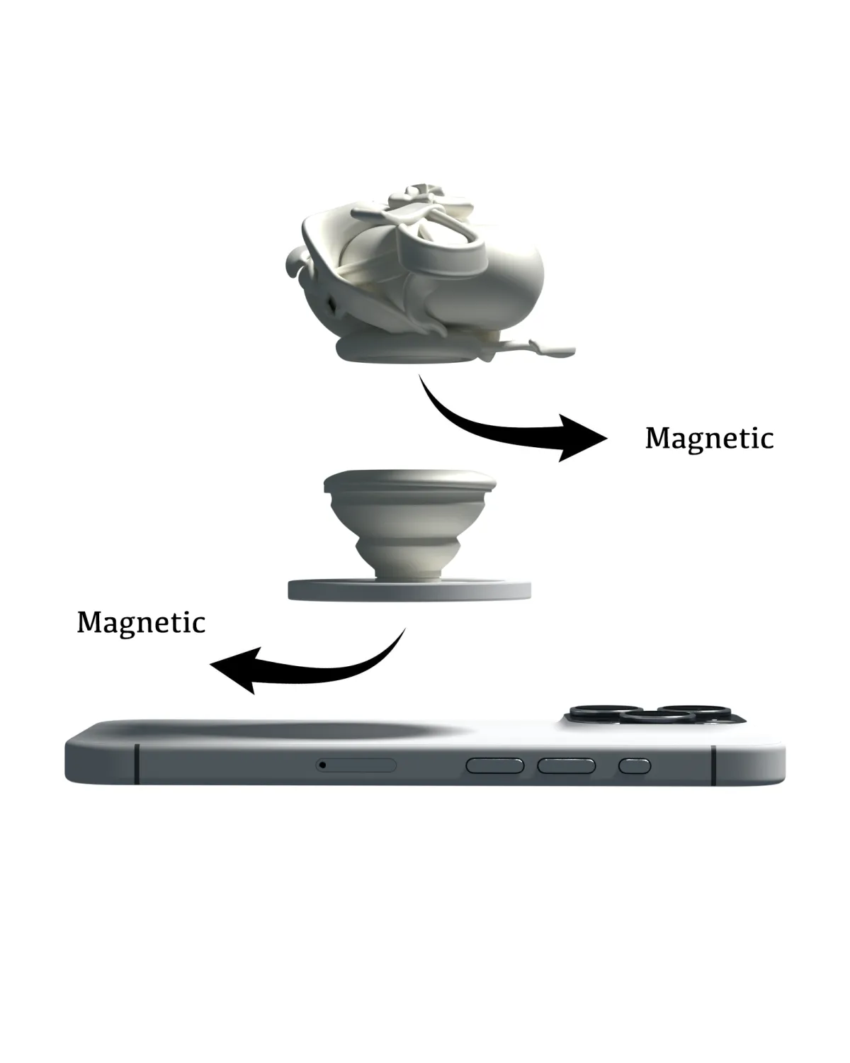 TORNADOSONG丨AirPods Phone Magnetic Case -Bow