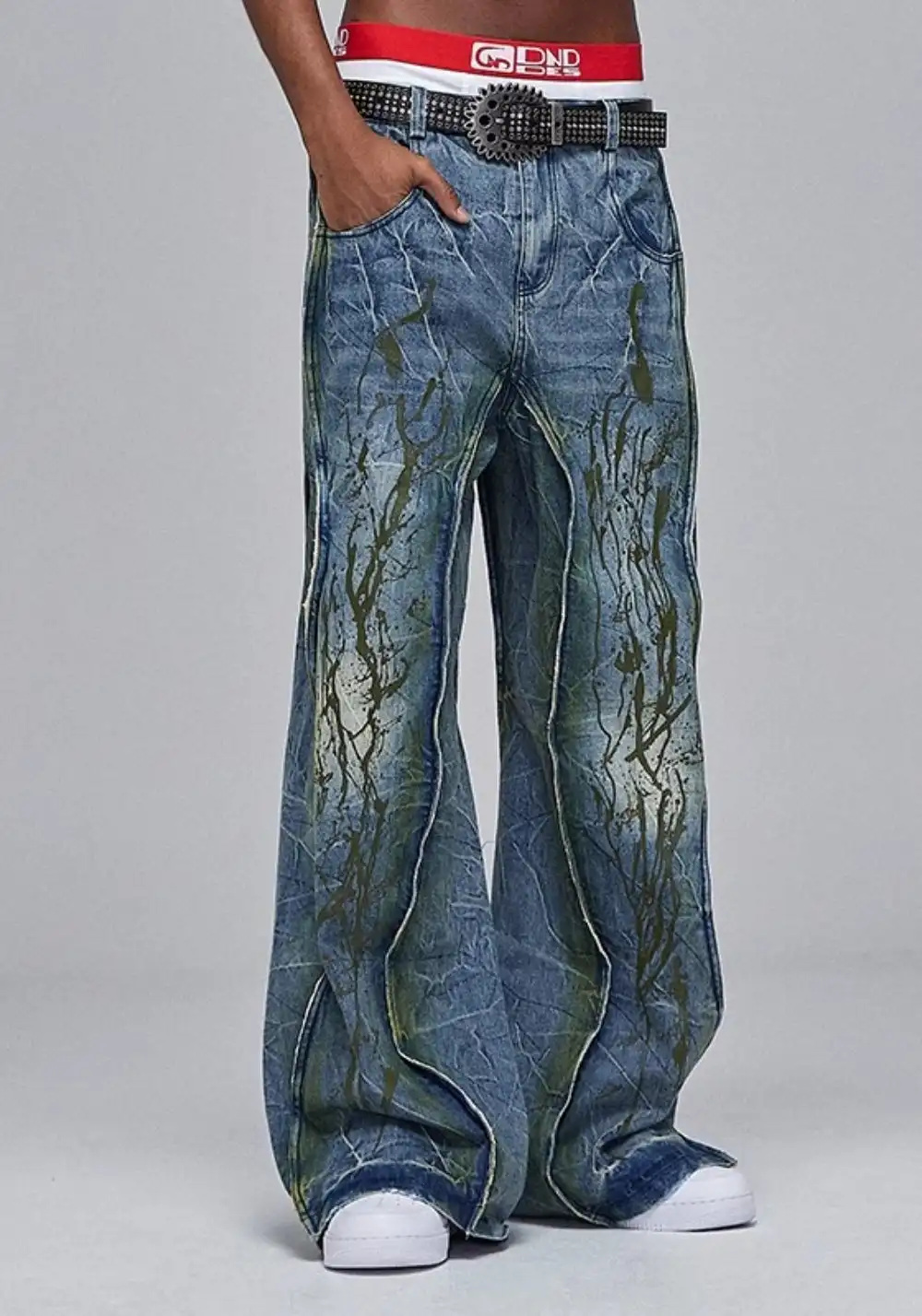 DND4DES丨Branch Paint-Washed Pants