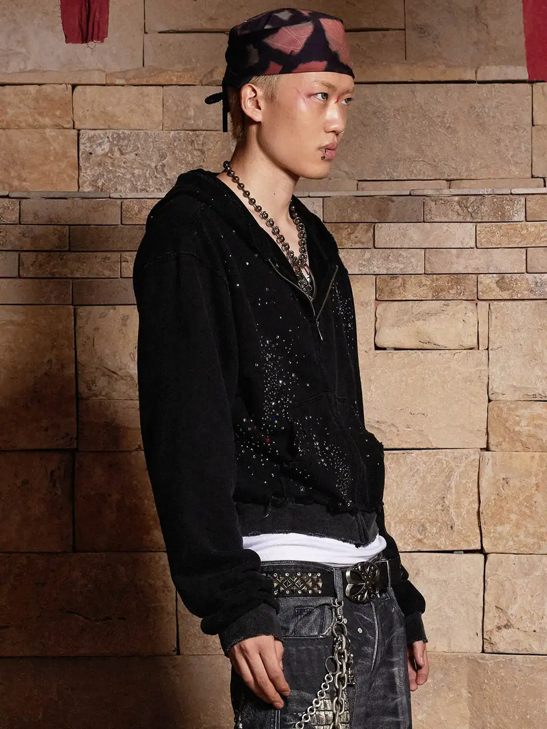 DND4DES丨Colorful Rhinestone Hoodie