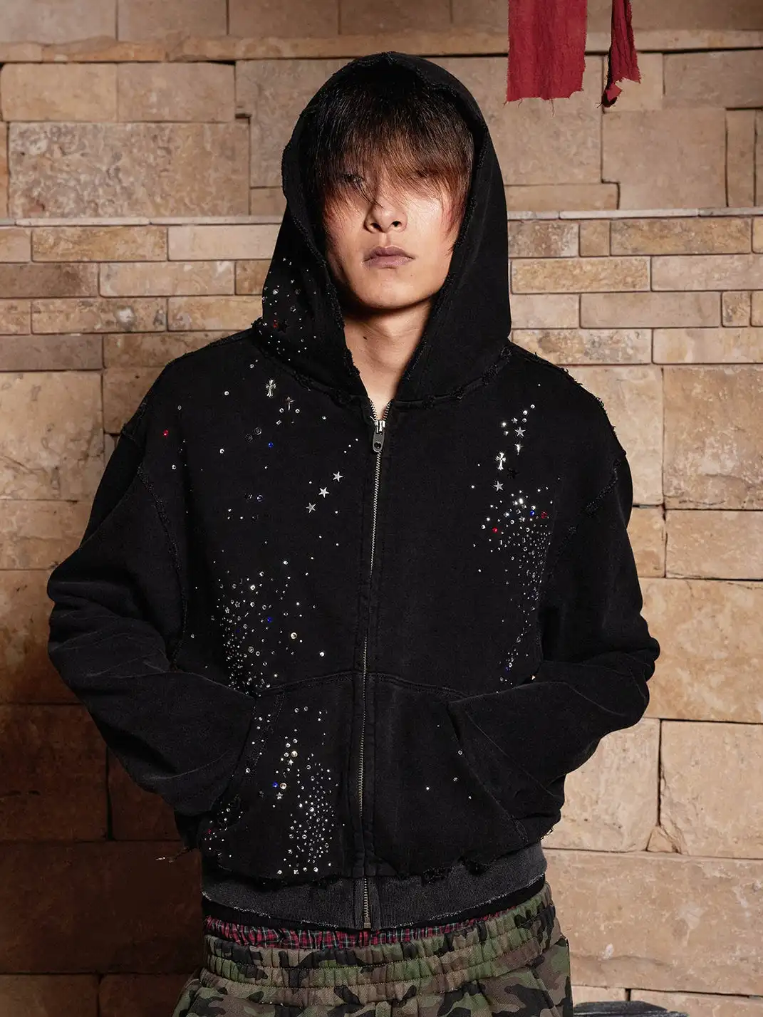 DND4DES丨Colorful Rhinestone Hoodie