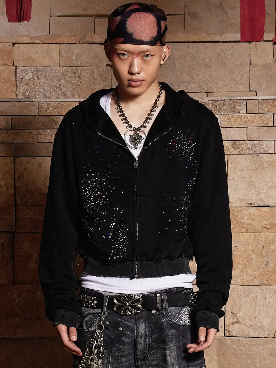 DND4DES丨Colorful Rhinestone Hoodie