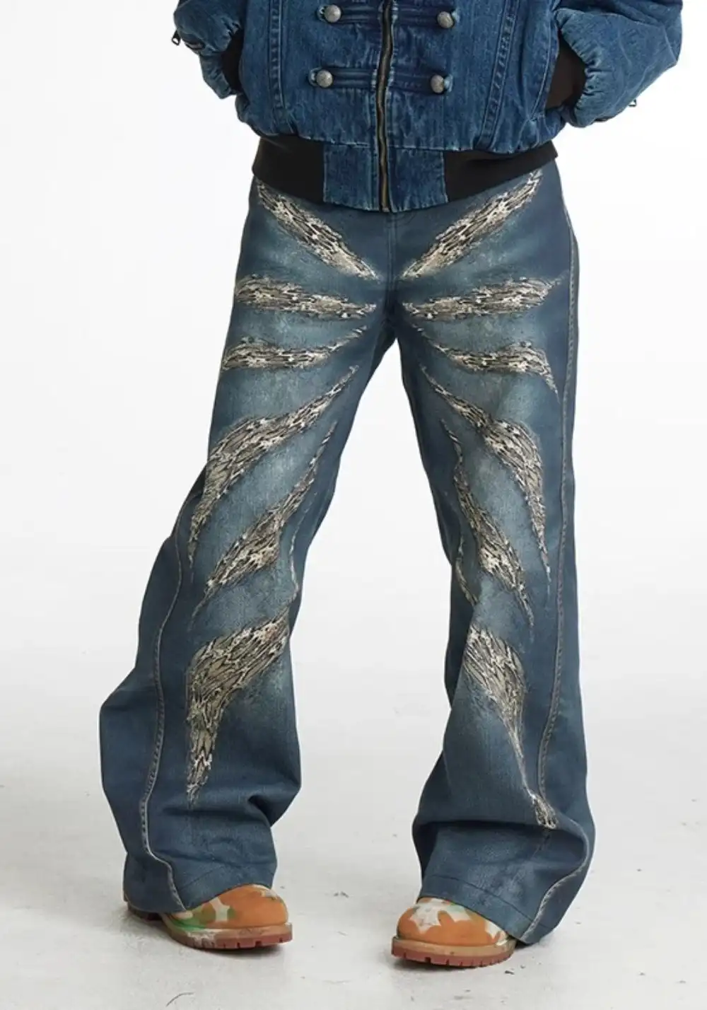DND4DES丨Leopard Print Wide-Leg Pants
