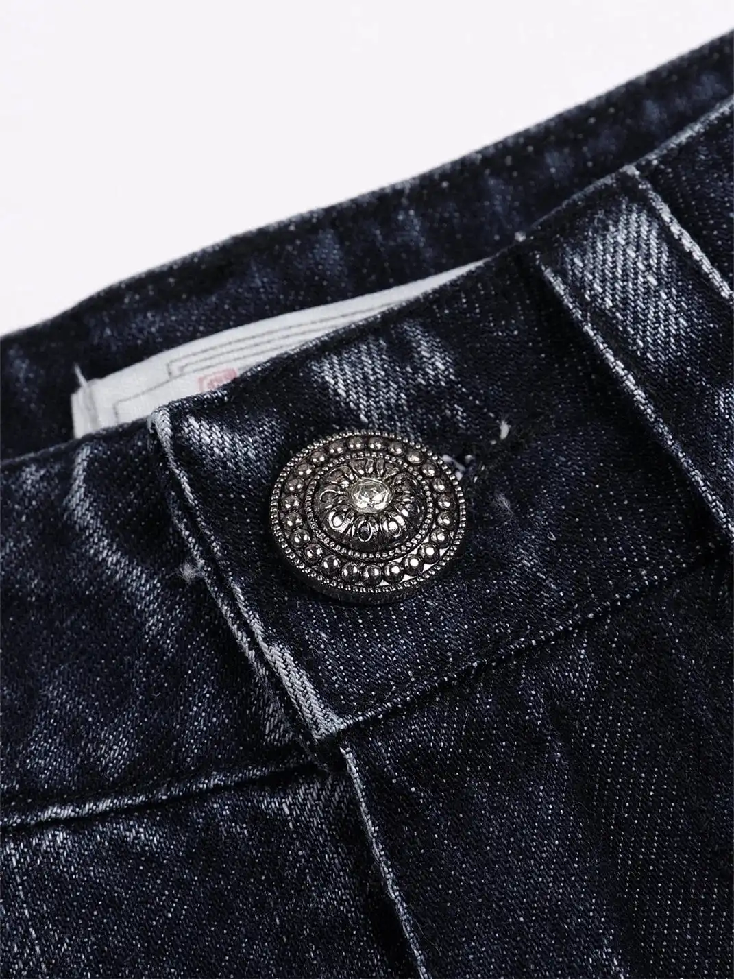 DND4DES丨Black Lightning Pattern Denim Jeans