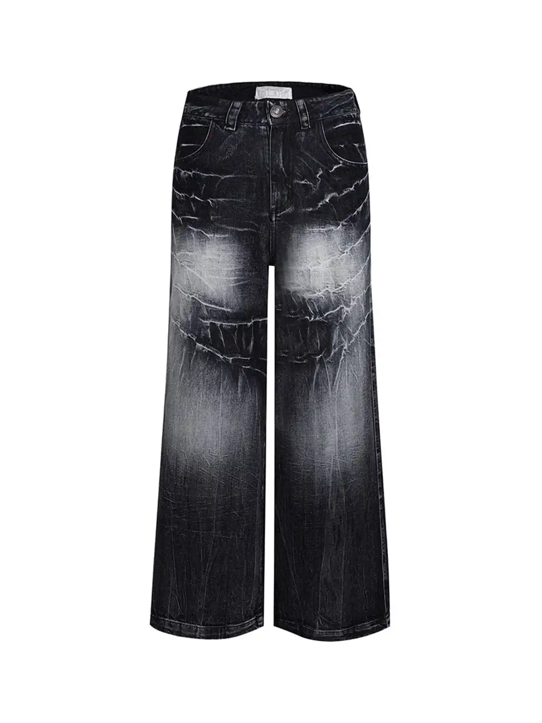 DND4DES丨Black Lightning Pattern Denim Jeans