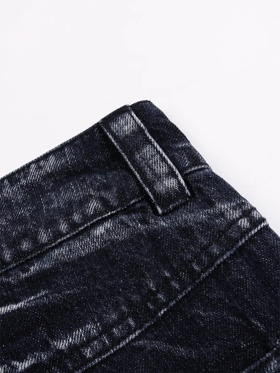 DND4DES丨Black Lightning Pattern Denim Jeans