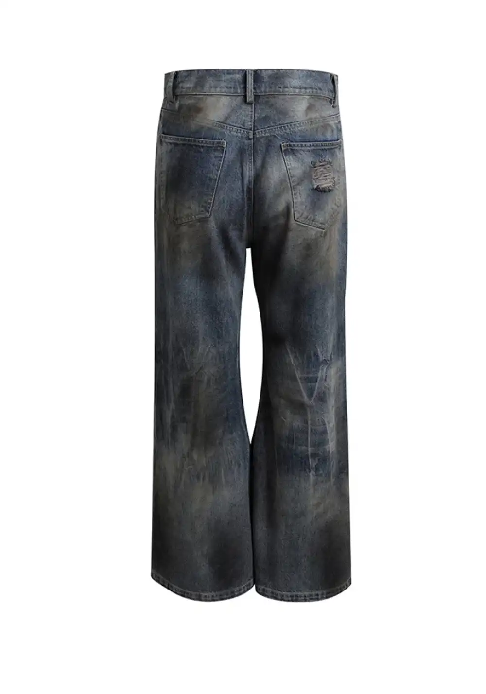 DND4DES丨Mud-Dyed Ripped Denim Jeans – Blue