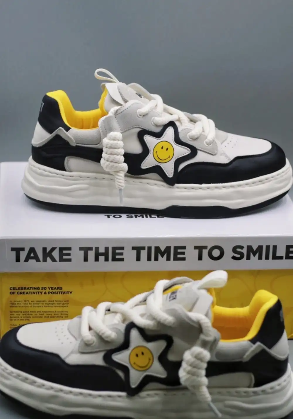 SMILEY丨Happy Face Star Sneakers