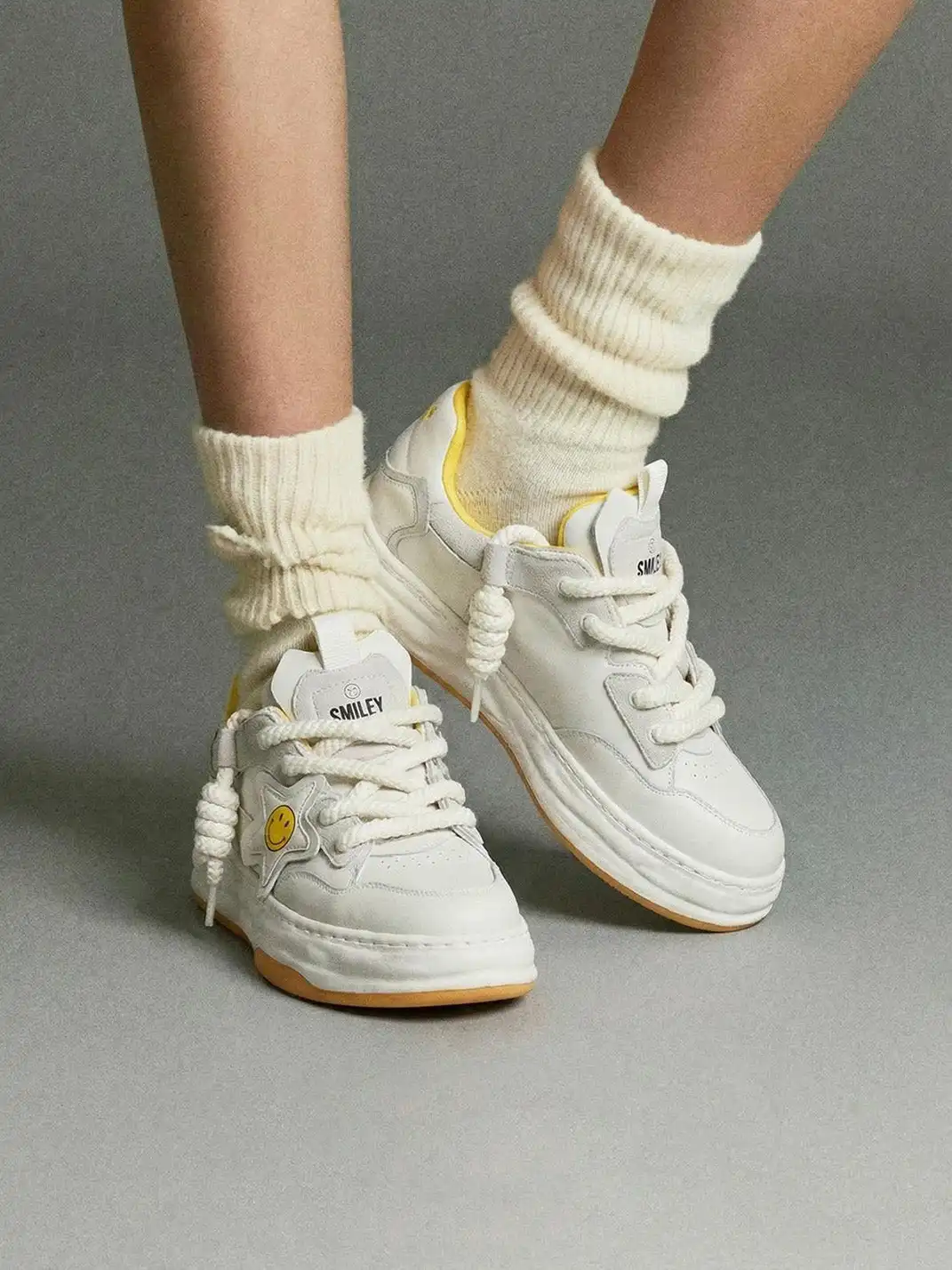 SMILEY丨Happy Face Star Sneakers