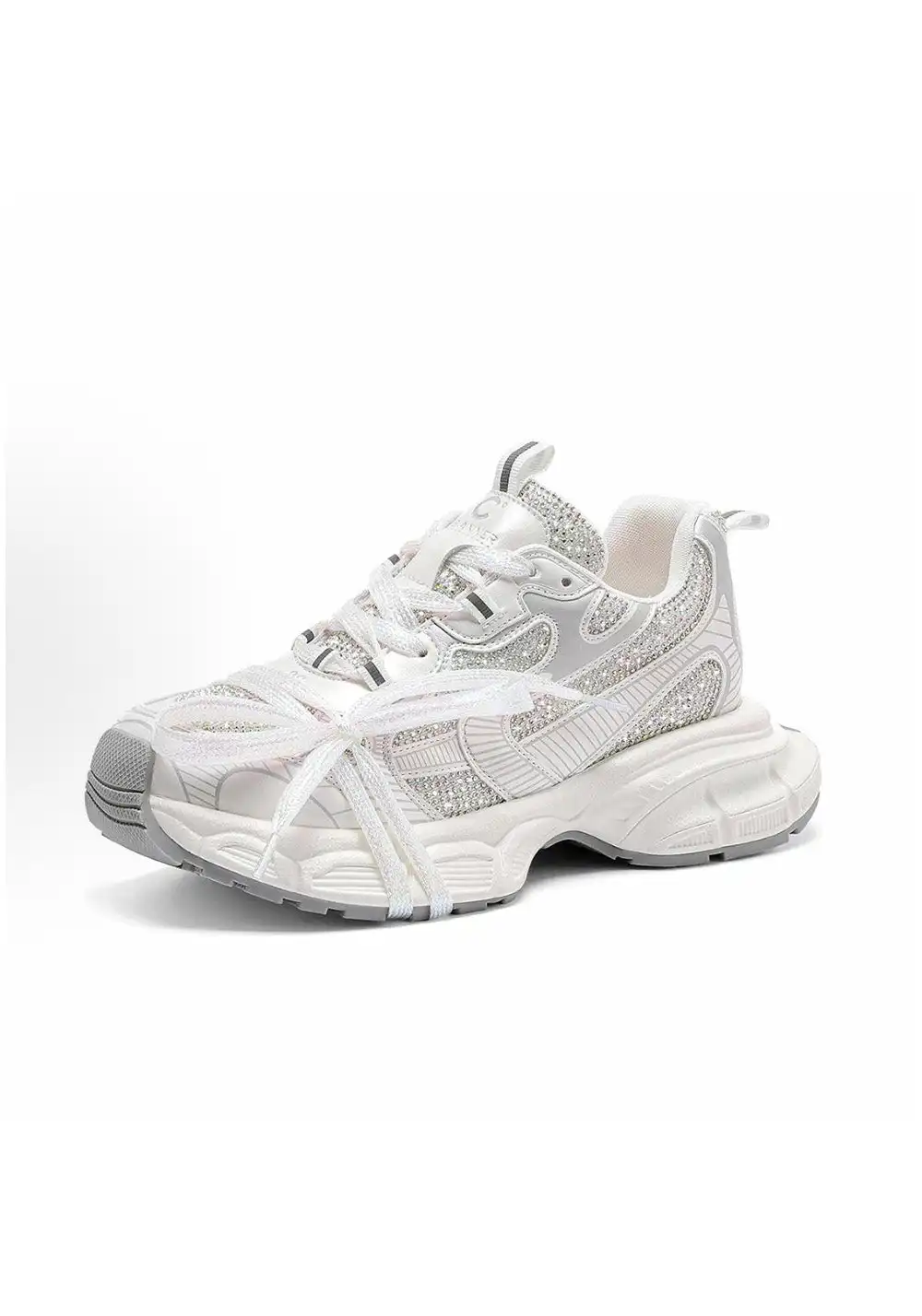 C.BANNER丨Women's Fashionable Rhinestone Shock-absorbing Dad Shoes