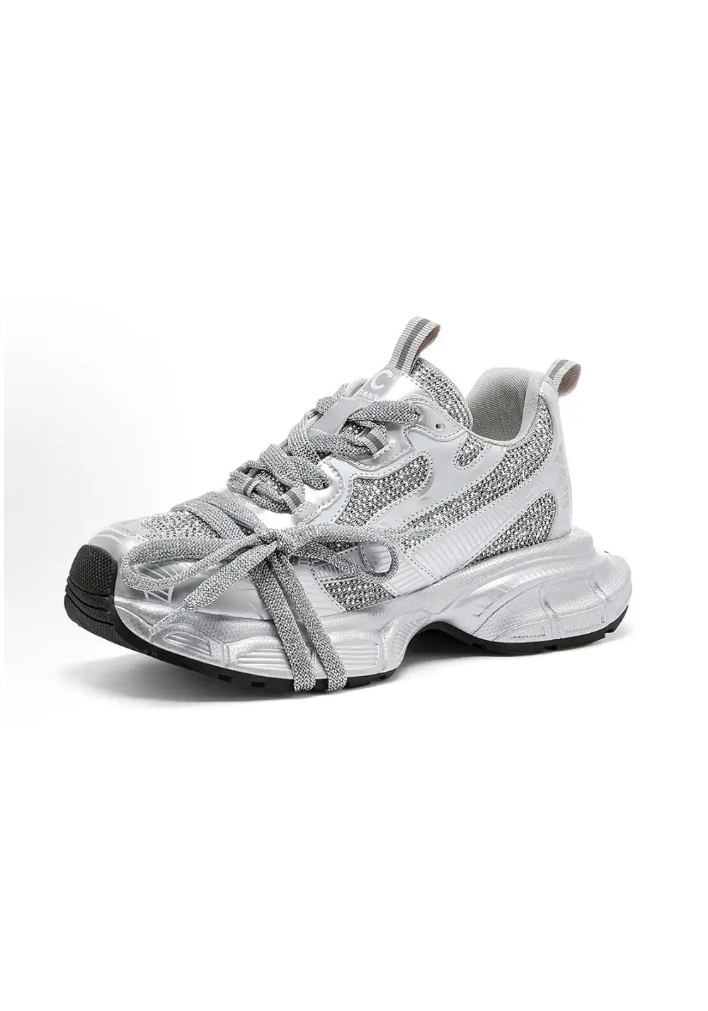 C.BANNER丨Women's Fashionable Rhinestone Shock-absorbing Dad Shoes