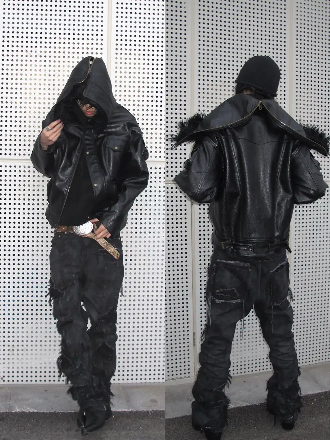 REGEN ZONE | "RIOT" Waxed Graffiti Detachable N2B Parka