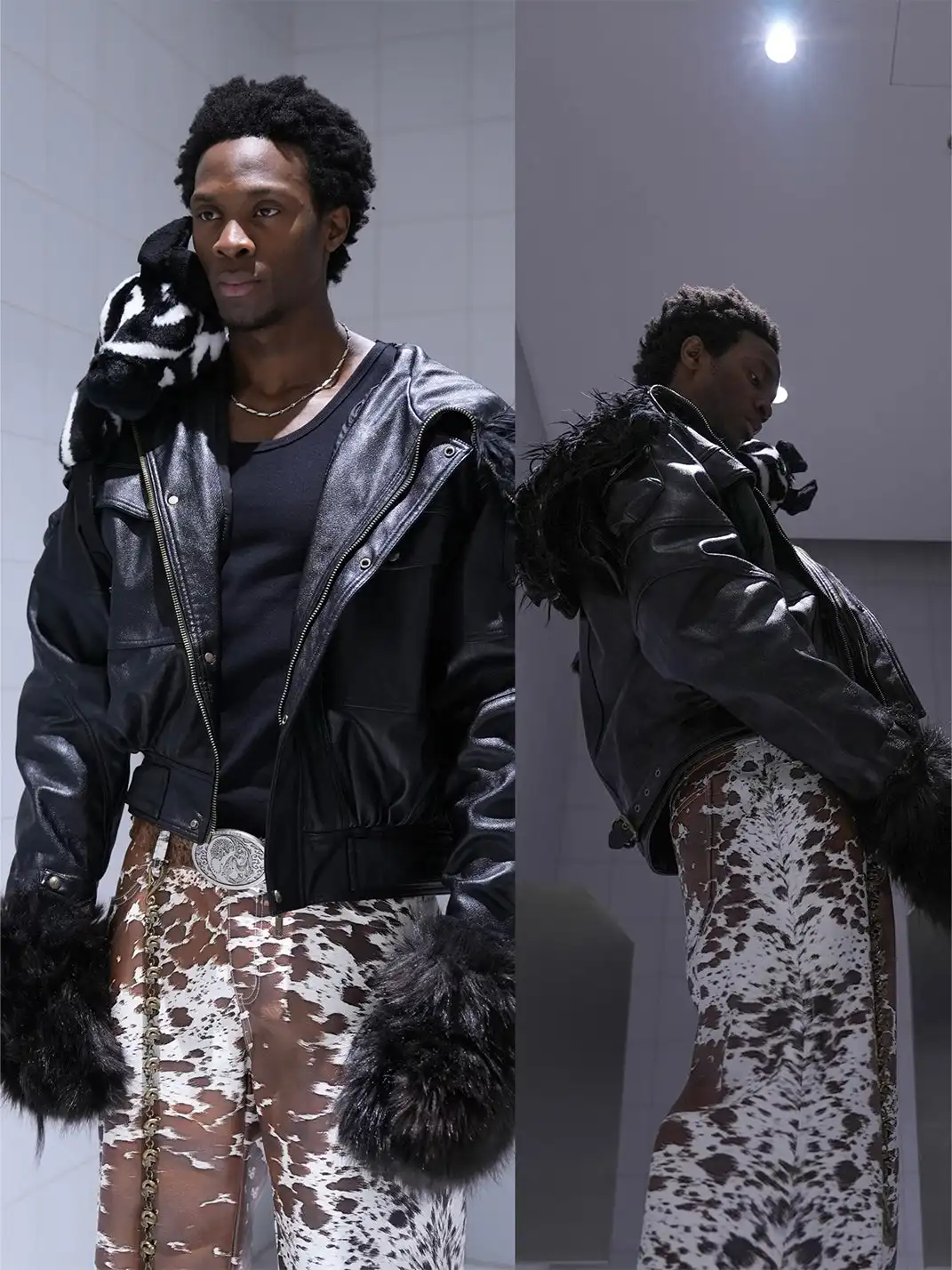 REGEN ZONE | "RIOT" Waxed Graffiti Detachable N2B Parka