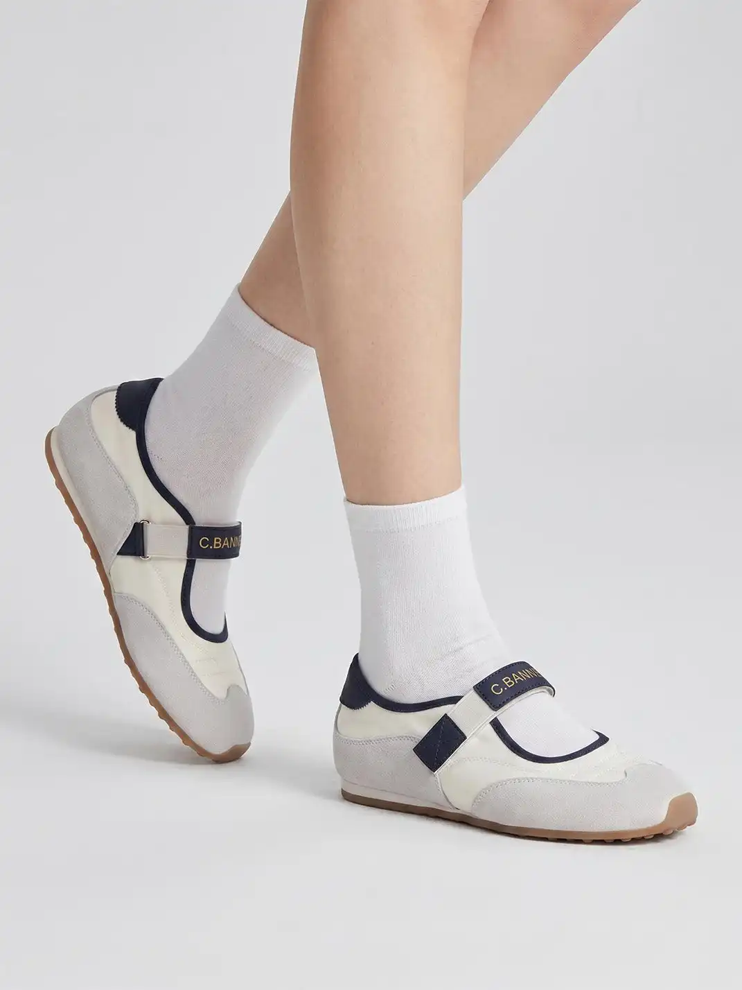 C.BANNER丨Fabric Mary Janes shoes