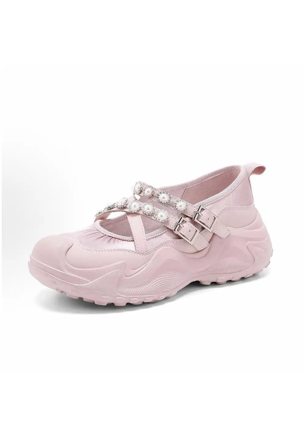 C.BANNER | Women's Pearl Thick-soled Mary Janes
