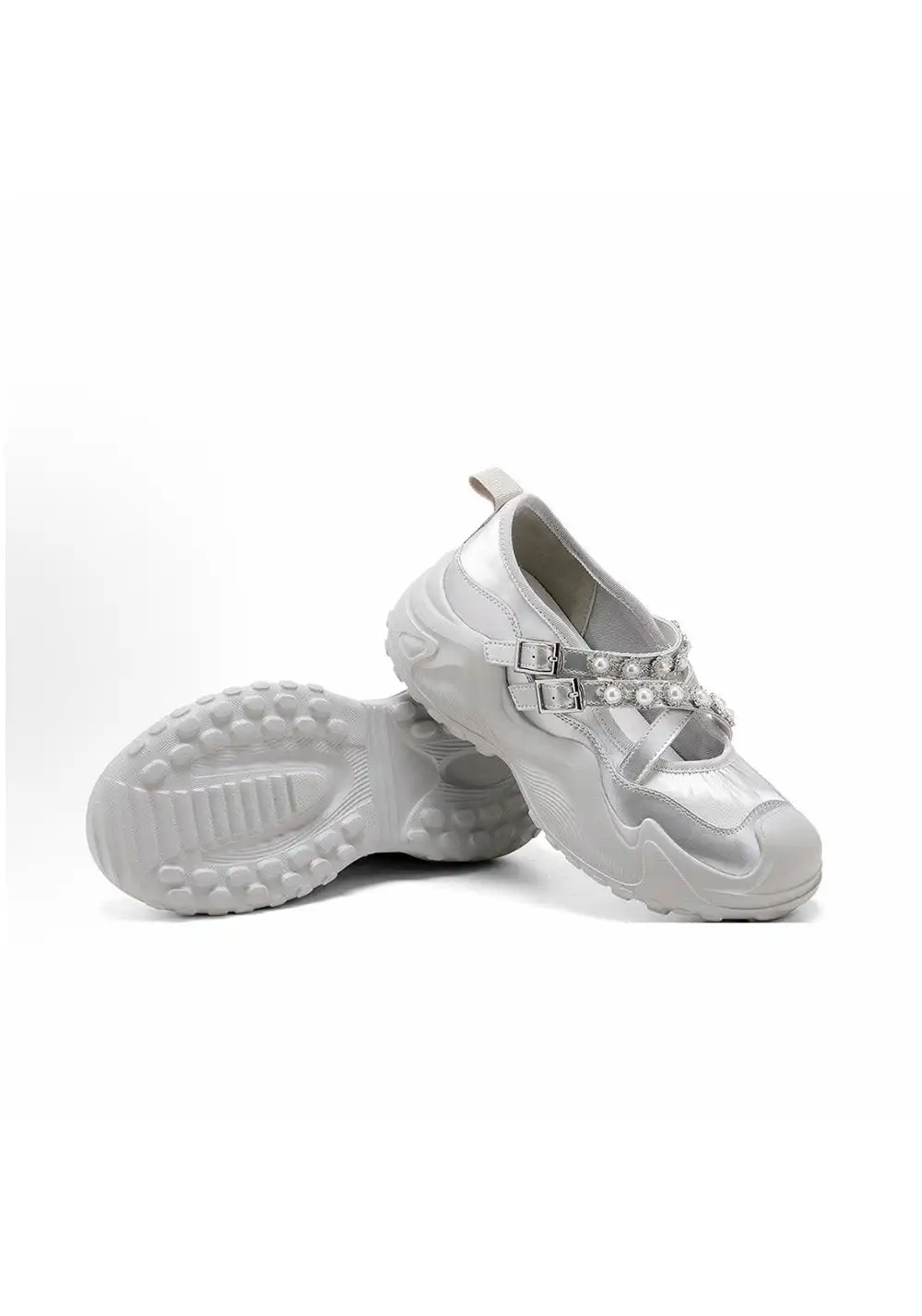 C.BANNER | Women's Pearl Thick-soled Mary Janes