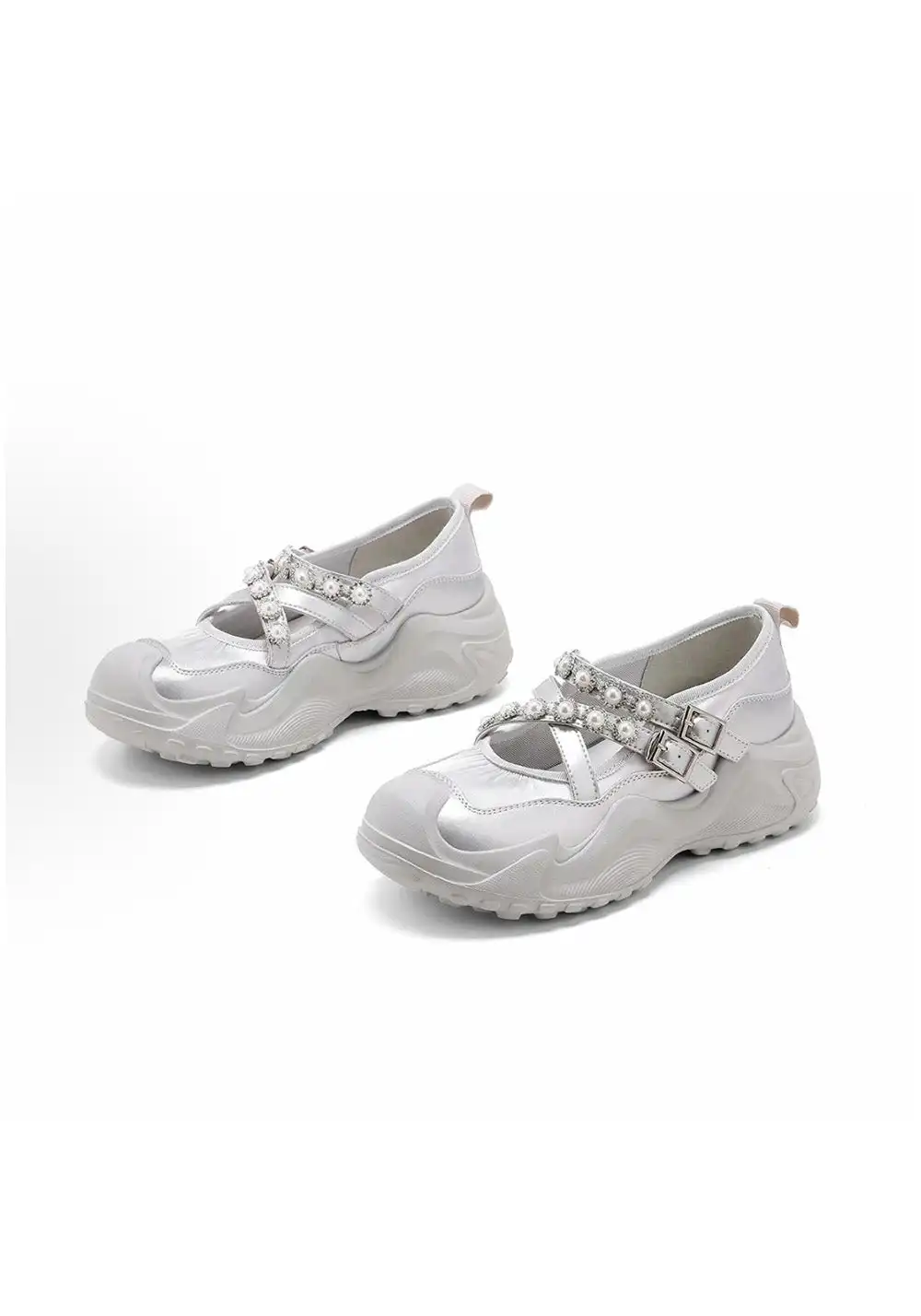 C.BANNER | Women's Pearl Thick-soled Mary Janes