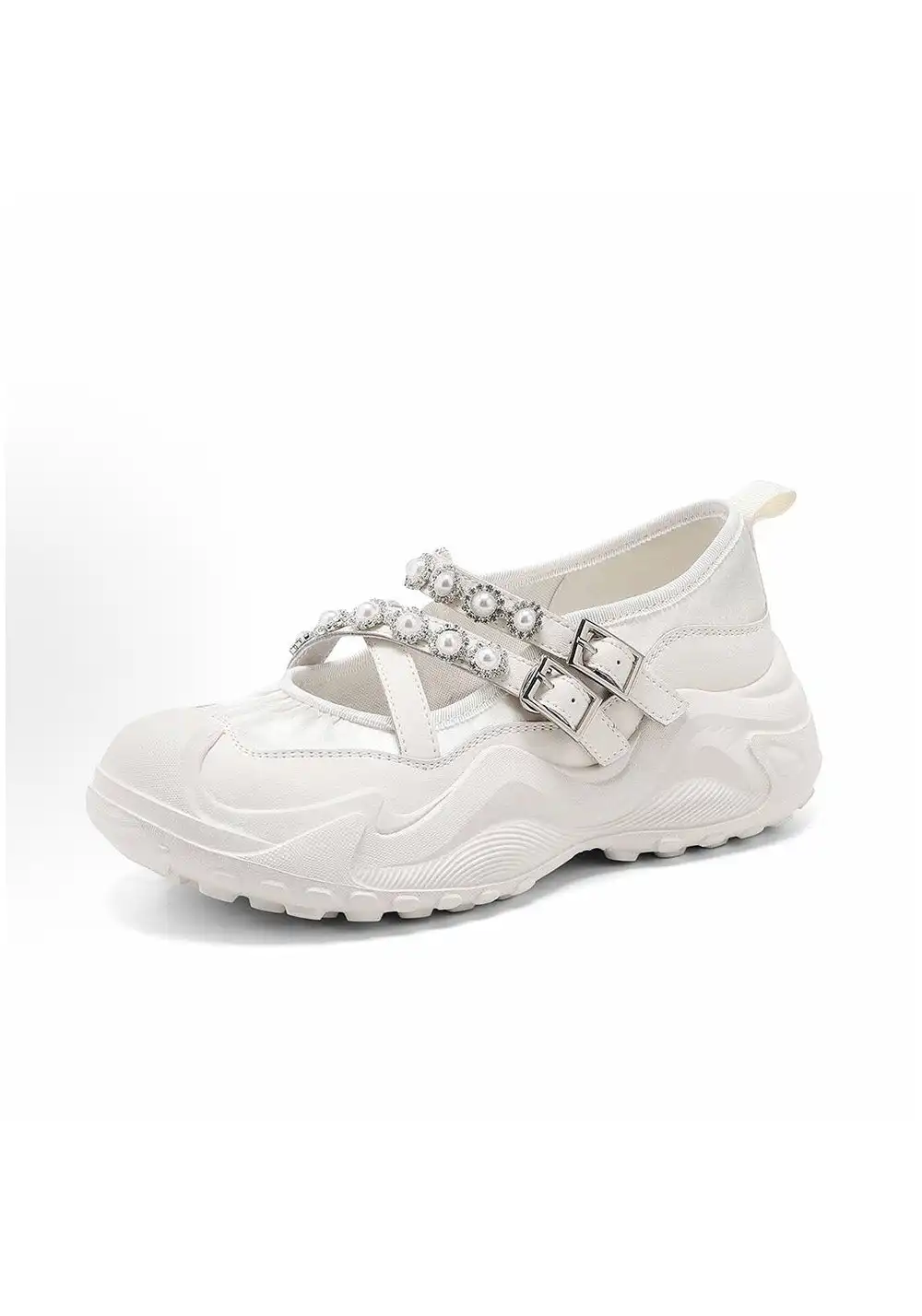 C.BANNER | Women's Pearl Thick-soled Mary Janes