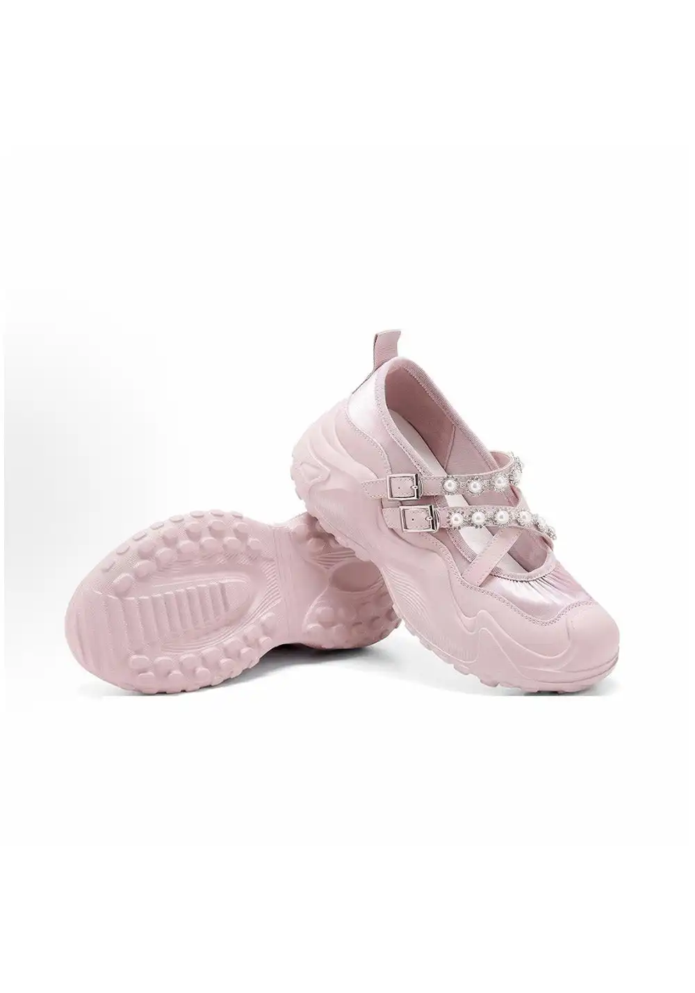 C.BANNER | Women's Pearl Thick-soled Mary Janes