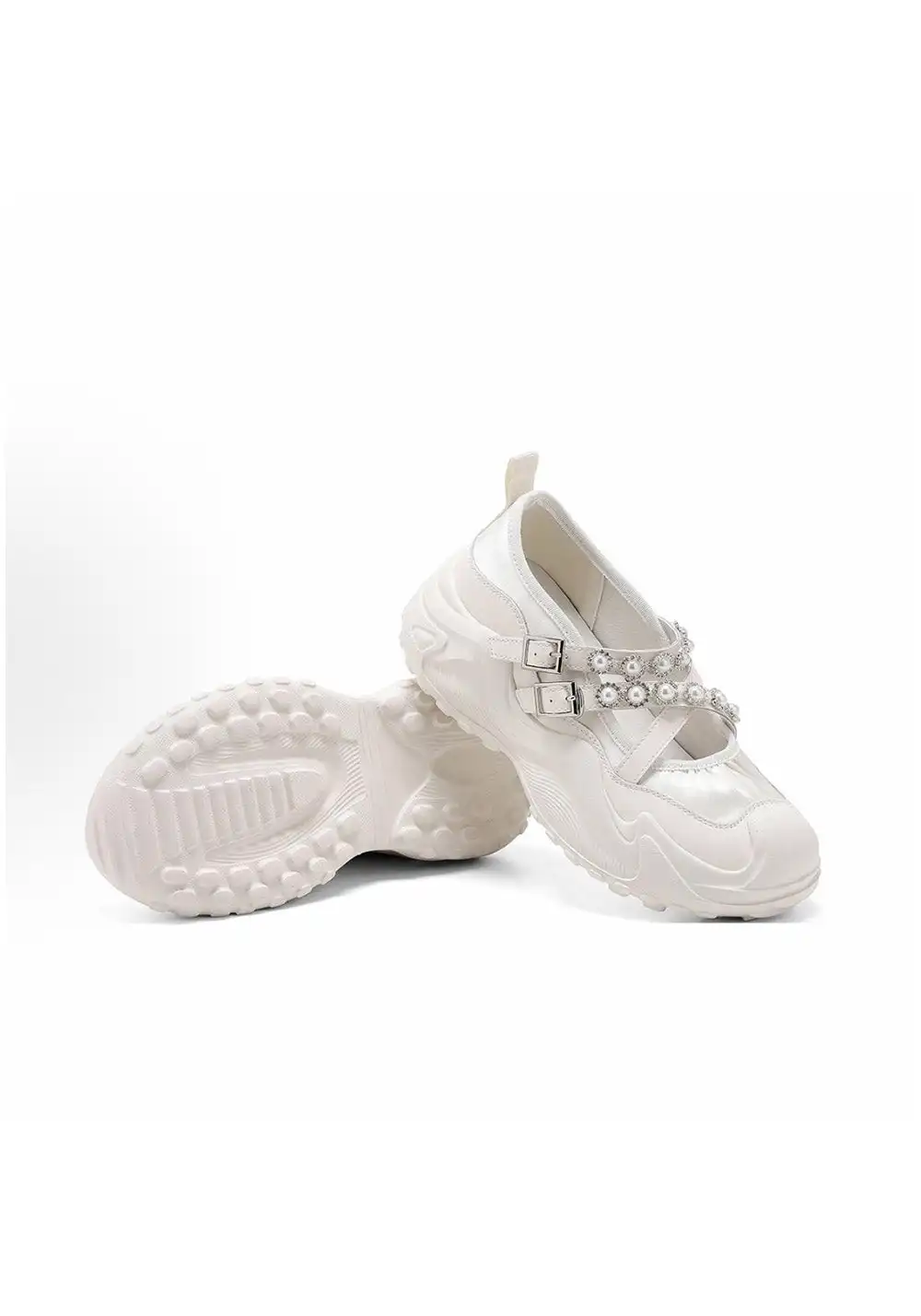 C.BANNER | Women's Pearl Thick-soled Mary Janes