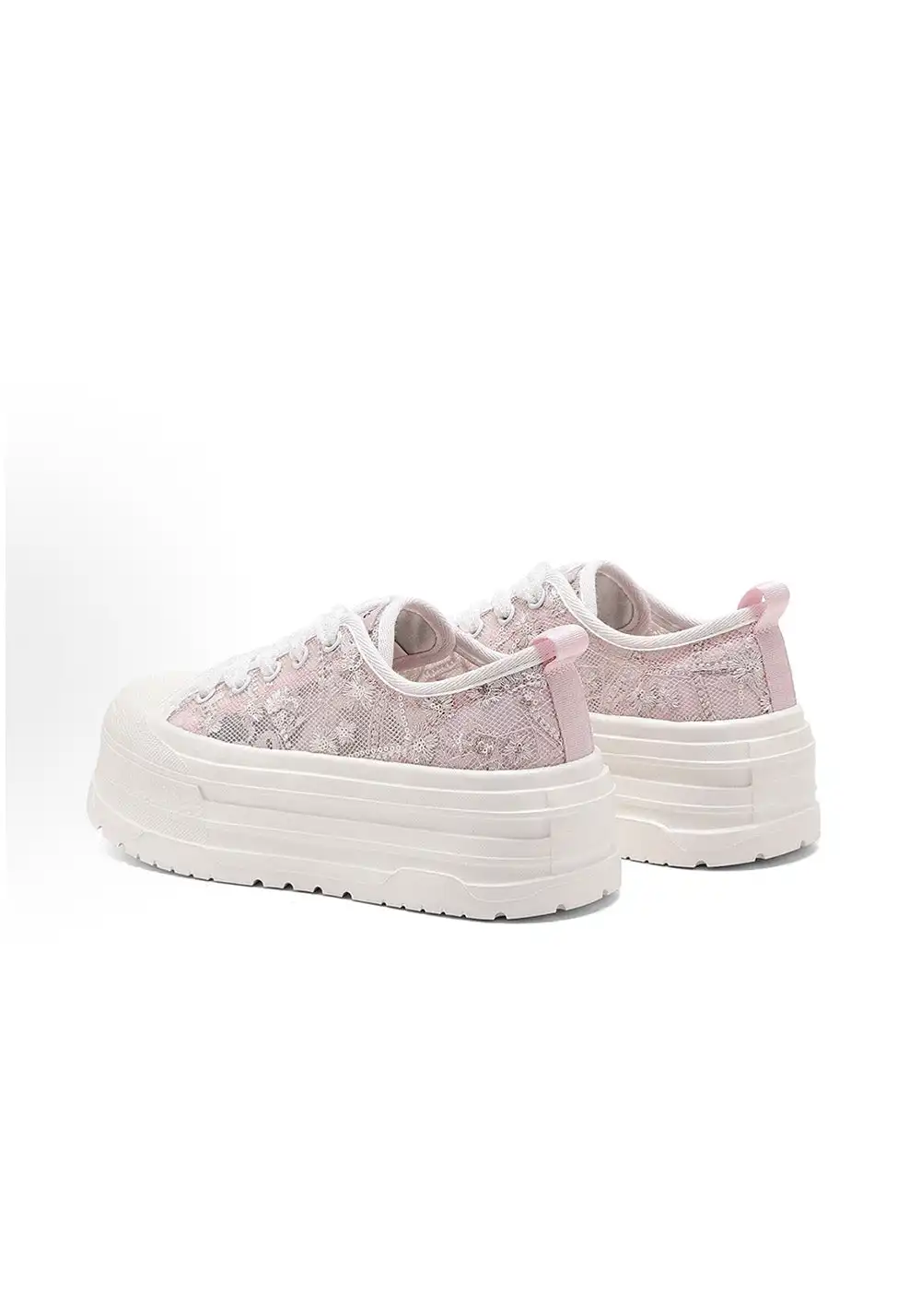 C.BANNER丨Blush Lace Walking Shoes