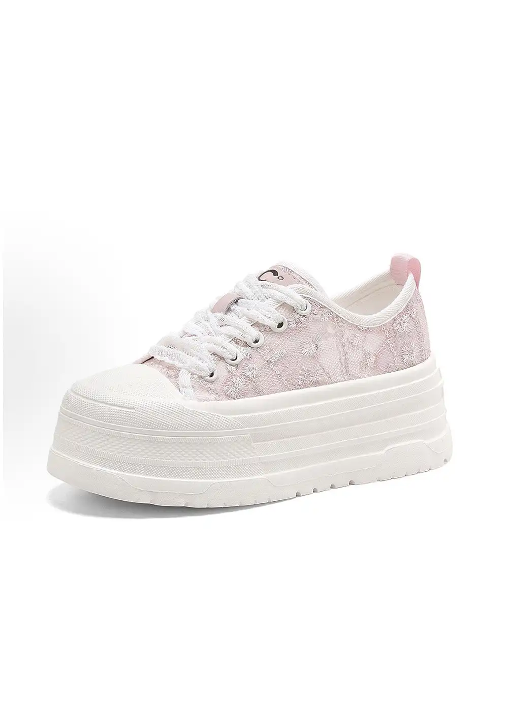 C.BANNER丨Blush Lace Walking Shoes