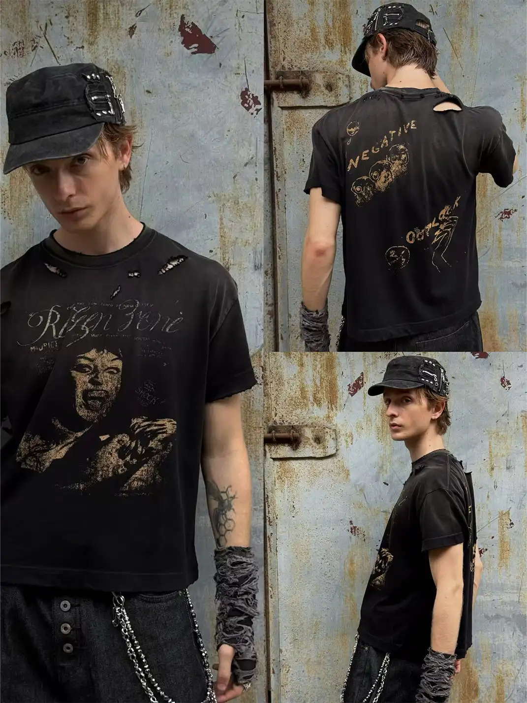 REGEN ZONE | "RIOT" Bloodstained Vintage Vampire Tee
