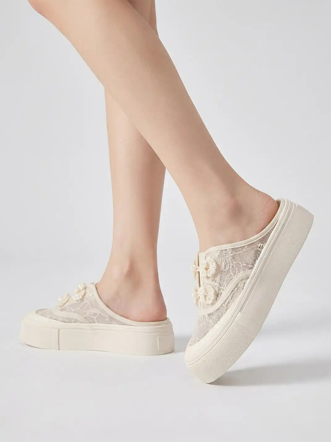 C.BANNER Architectural Sole Slingbacks