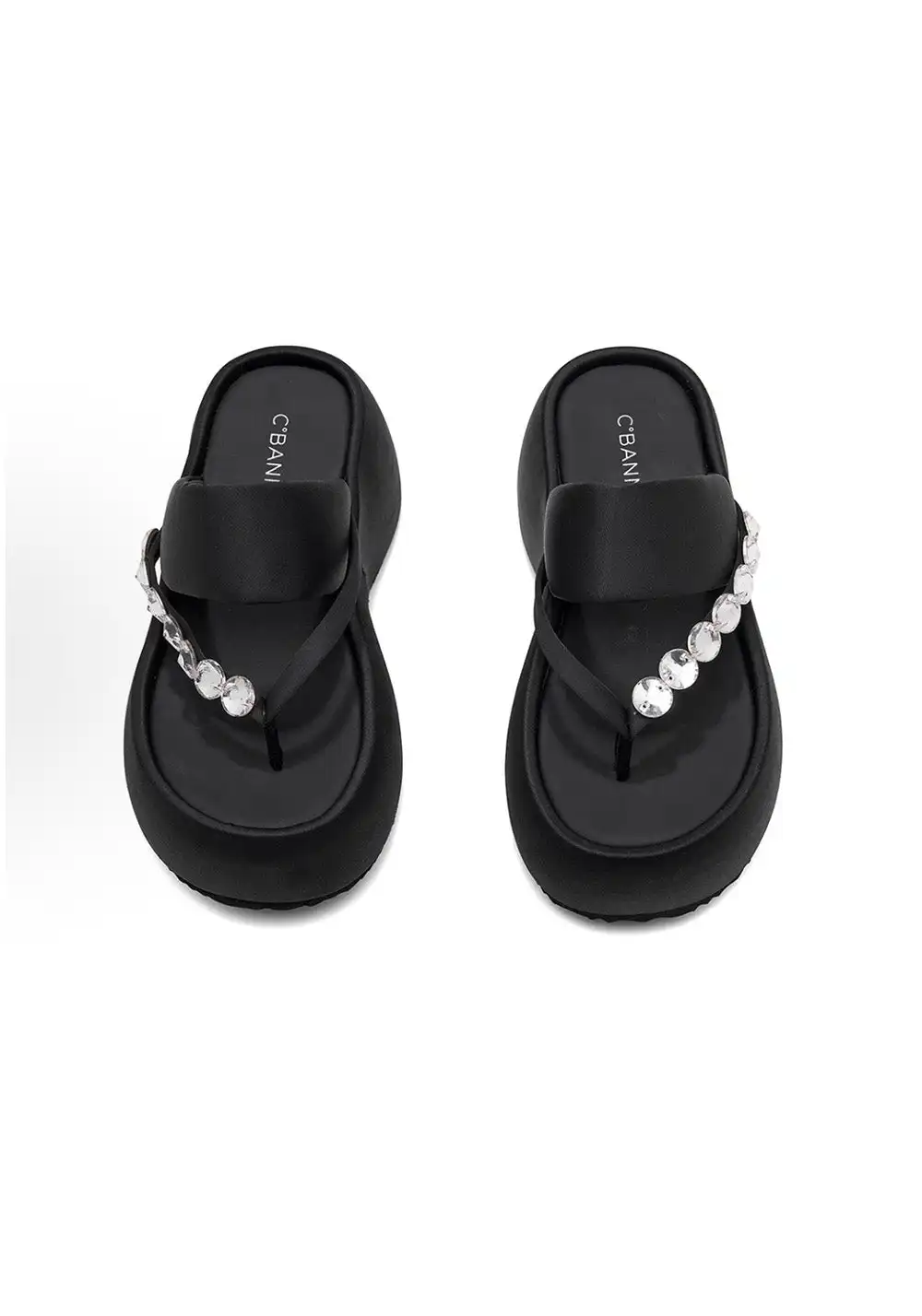 C.BANNER Crystal Platform Flip-Flops