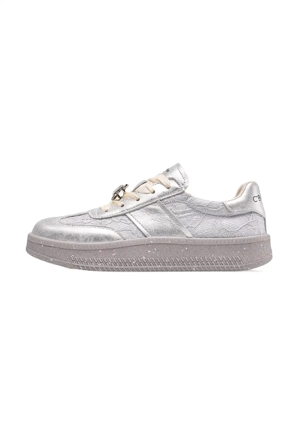 C.NANNER | Women's Silver-gray Low-top Comfortable Retro Sneakers