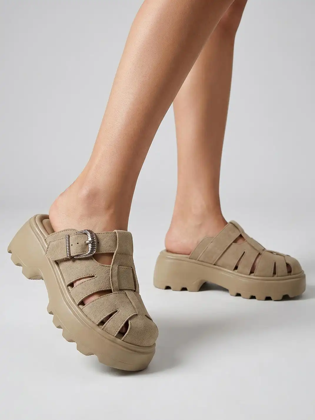 C.BANNER Gladiator Platform Sandals