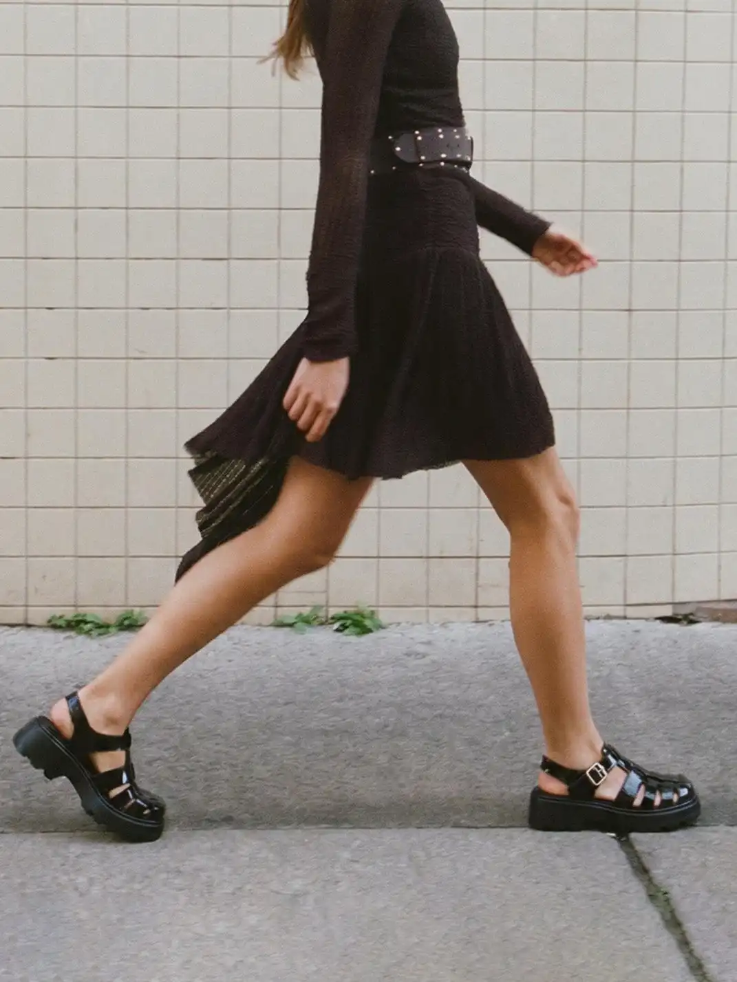 C.BANNER Leather Gladiator Platform Sandals