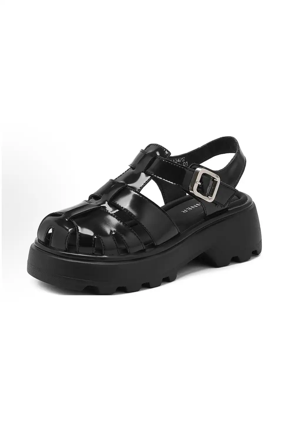 C.BANNER Leather Gladiator Platform Sandals