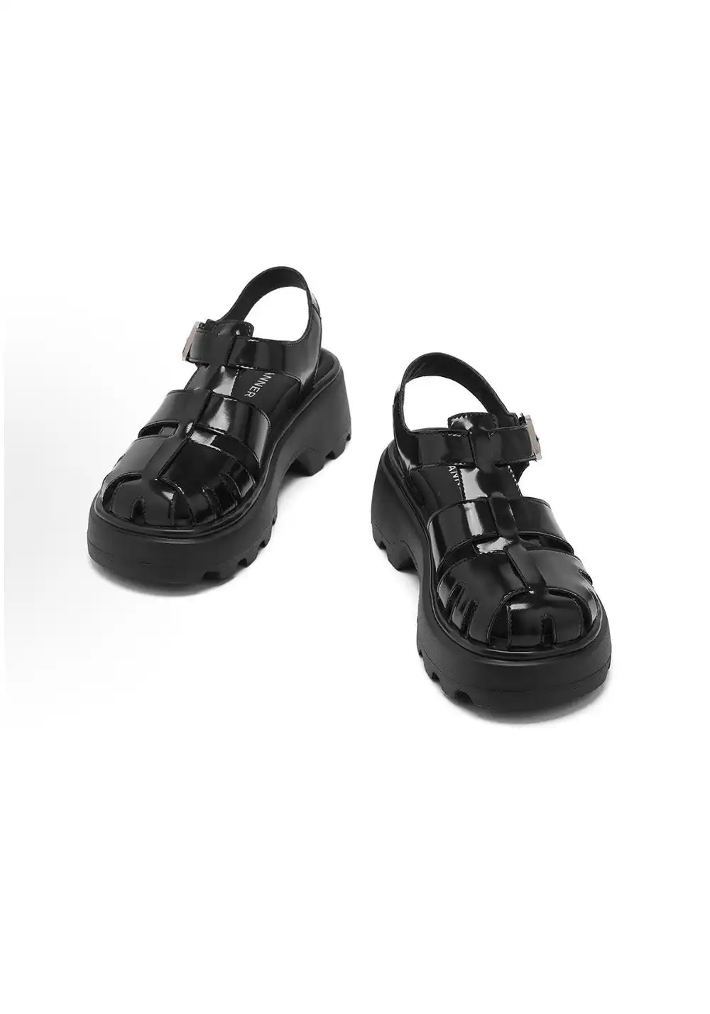 C.BANNER Leather Gladiator Platform Sandals