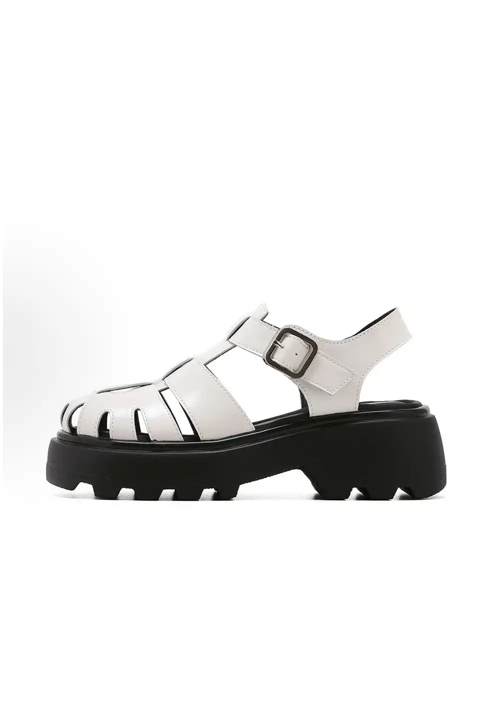 C.BANNER Leather Gladiator Platform Sandals