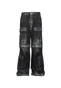 GOJOYJINNI丨Distressed Removable Pocket Cargo Pants