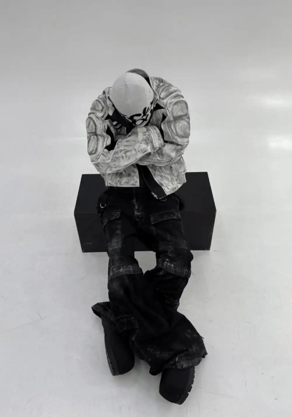 GOJOYJINNI丨Distressed Removable Pocket Cargo Pants