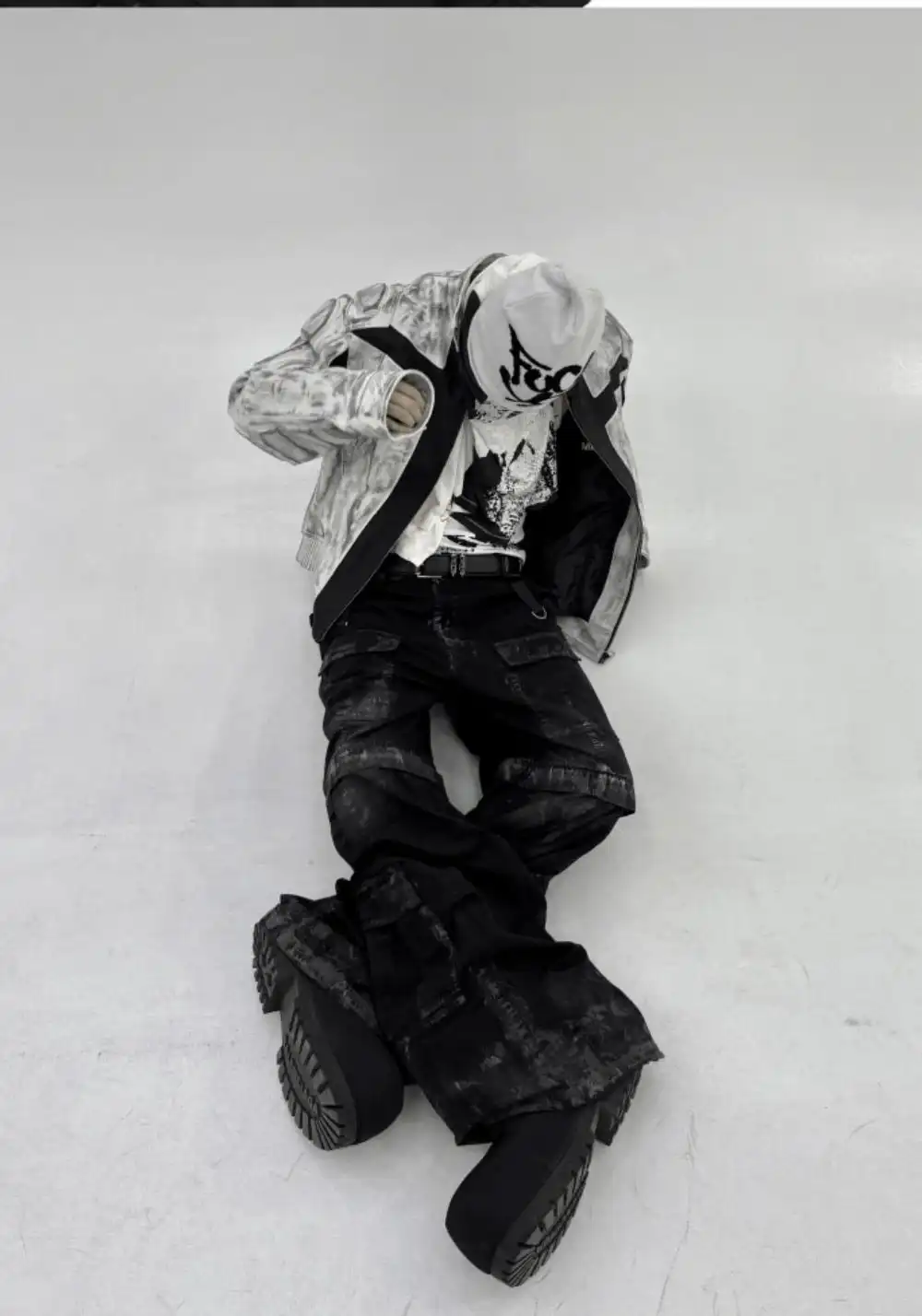 GOJOYJINNI丨Distressed Removable Pocket Cargo Pants