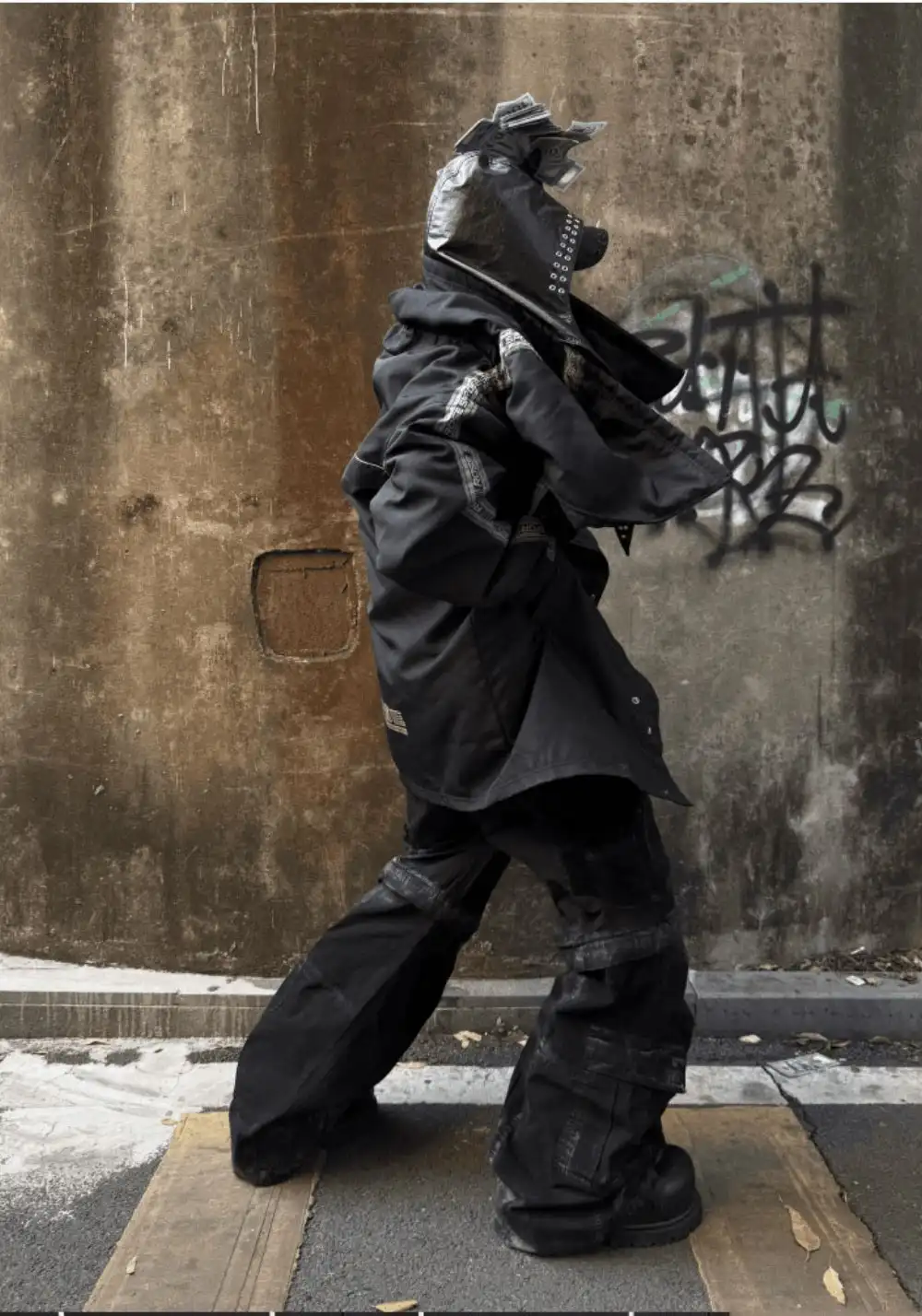 GOJOYJINNI丨Distressed Removable Pocket Cargo Pants