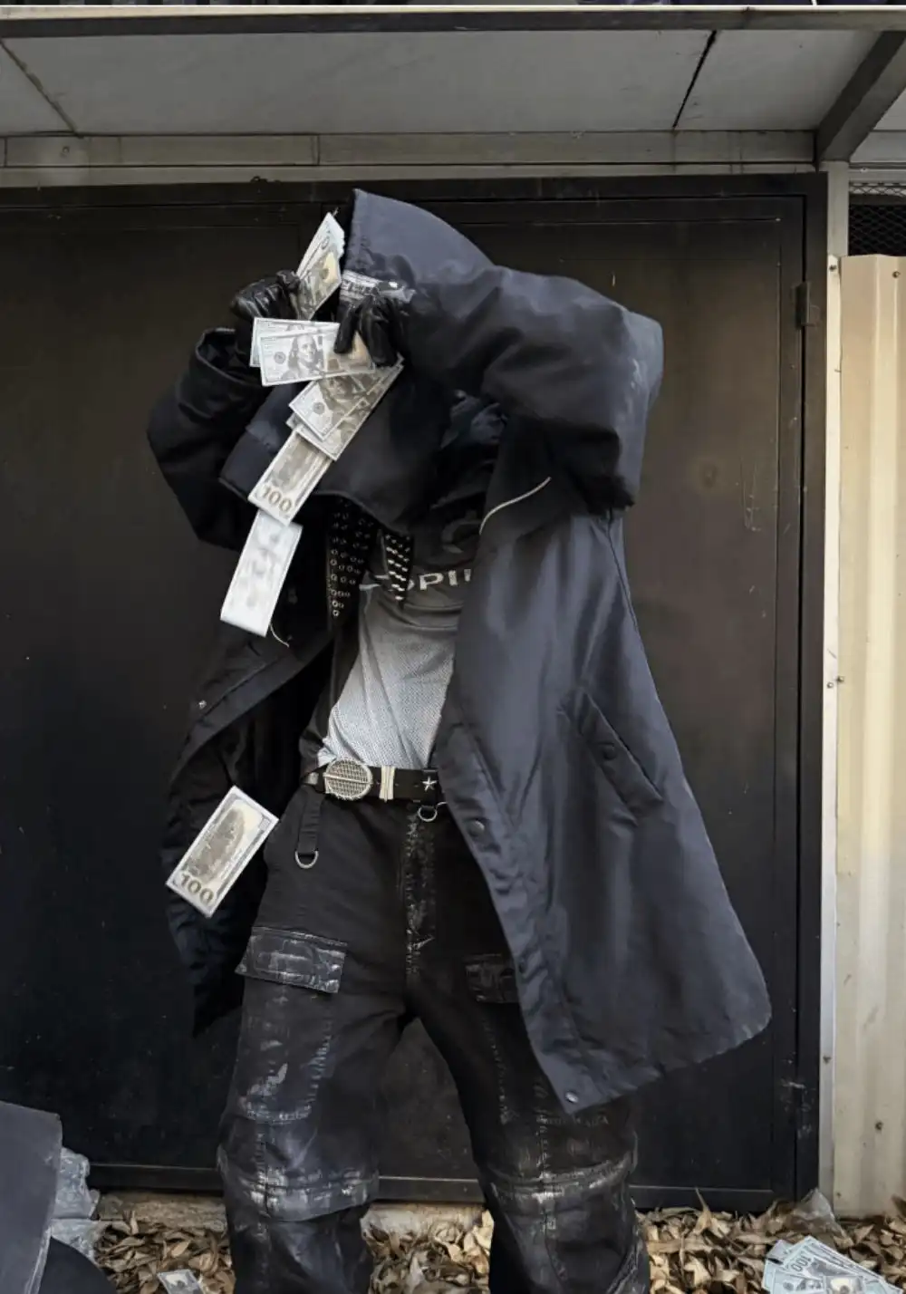 GOJOYJINNI丨Distressed Removable Pocket Cargo Pants
