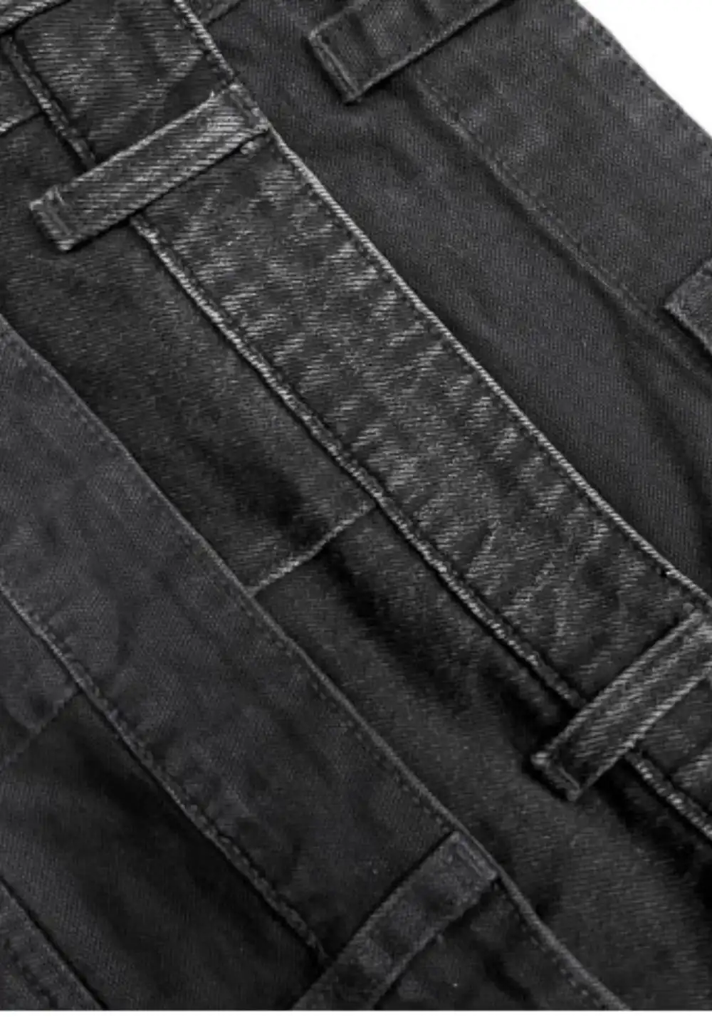 GOJOYJINNI丨Triple Waistband Distressed Cargo Jeans