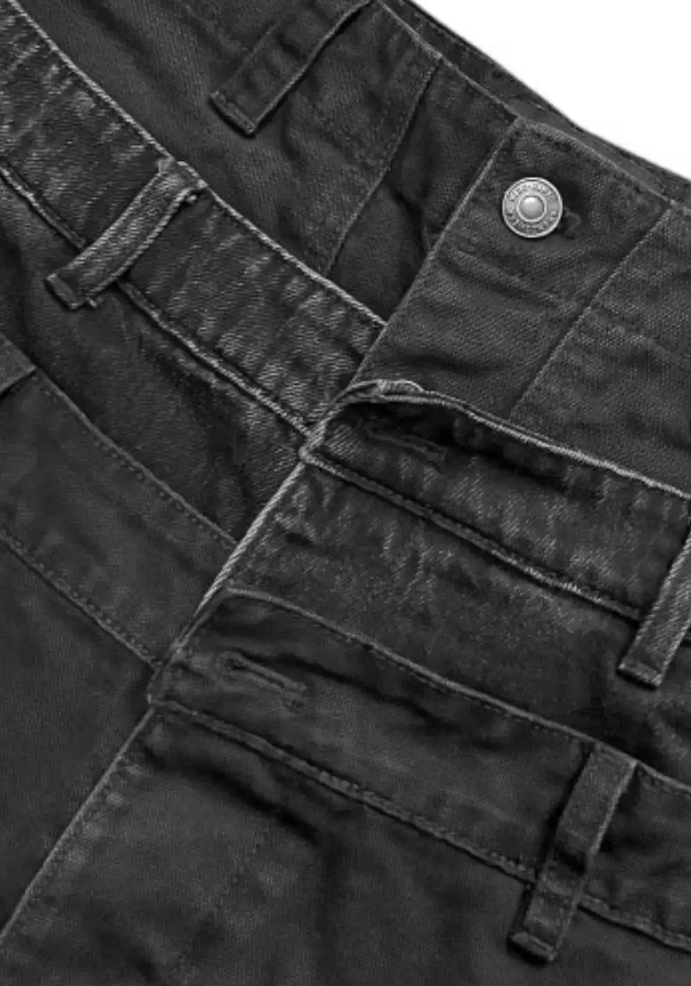 GOJOYJINNI丨Triple Waistband Distressed Cargo Jeans