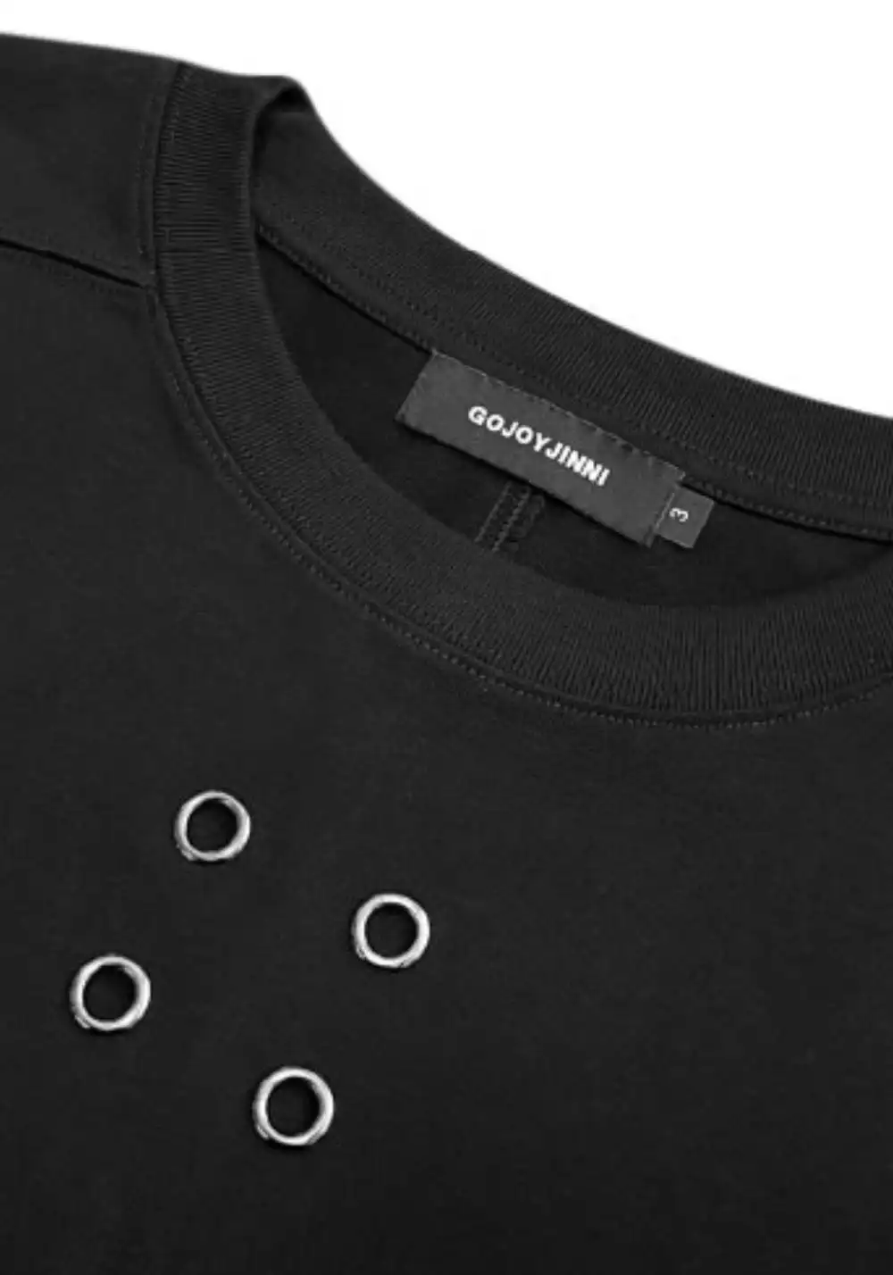 GOJOYJINNI丨Dark Metal 4-Hole Heavy Cotton Tee