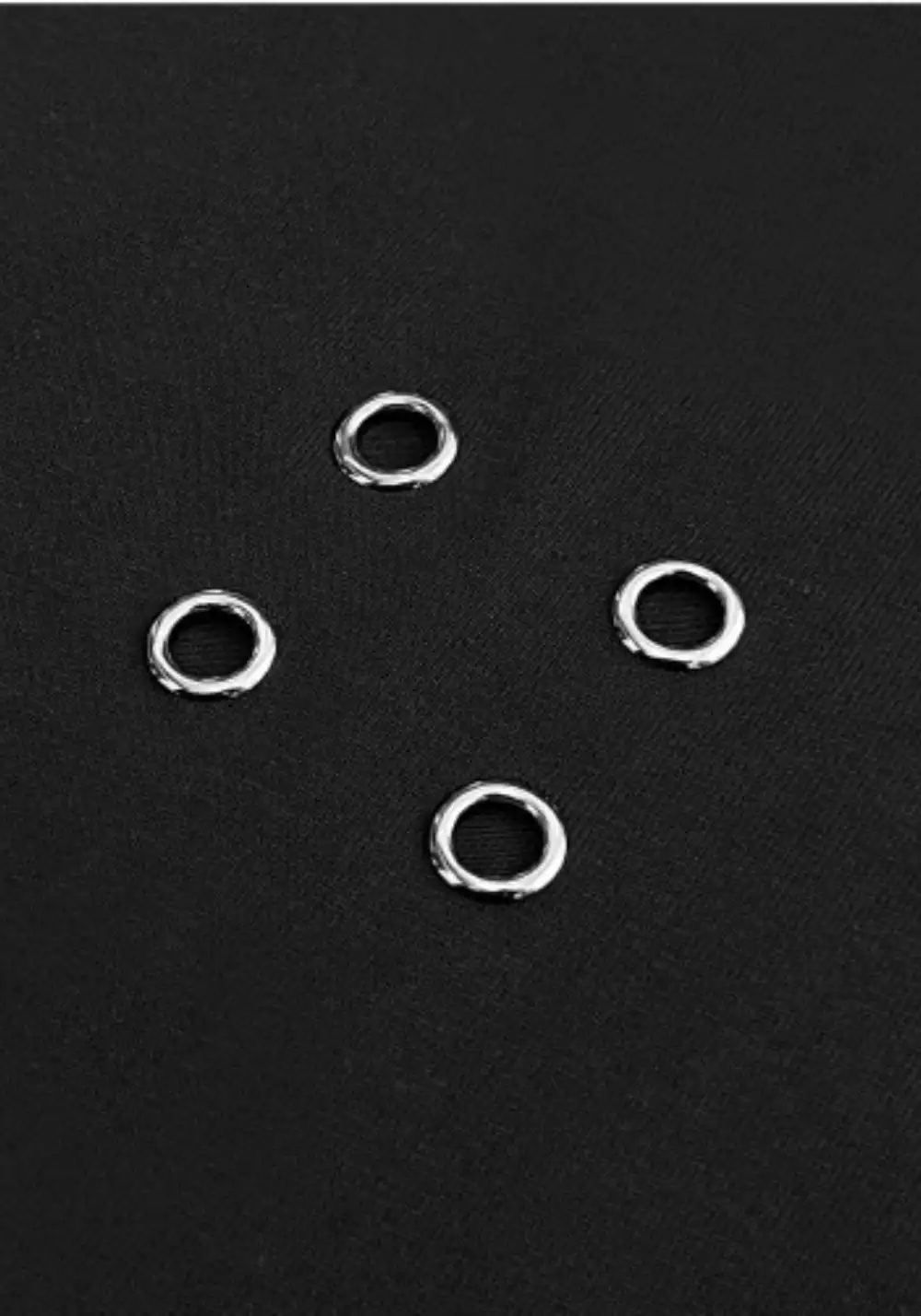 GOJOYJINNI丨Dark Metal 4-Hole Heavy Cotton Tee