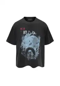 GOJOYJINNI丨Love Girl Portrait Distressed Tee