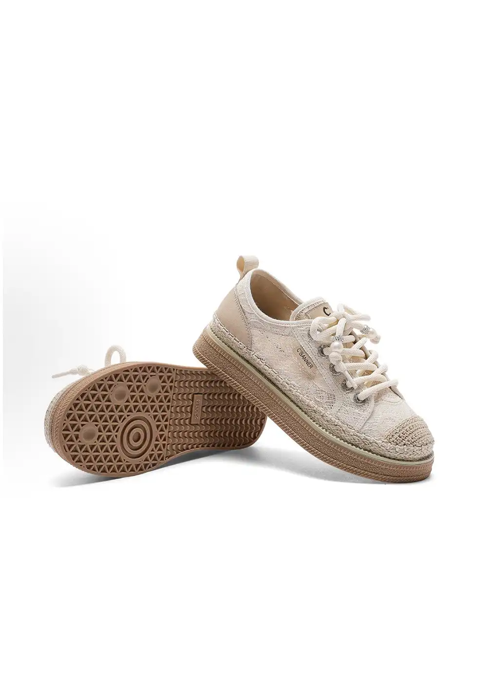 C.BANNER丨Fabric Simple Contrast Color Fisherman Shoes
