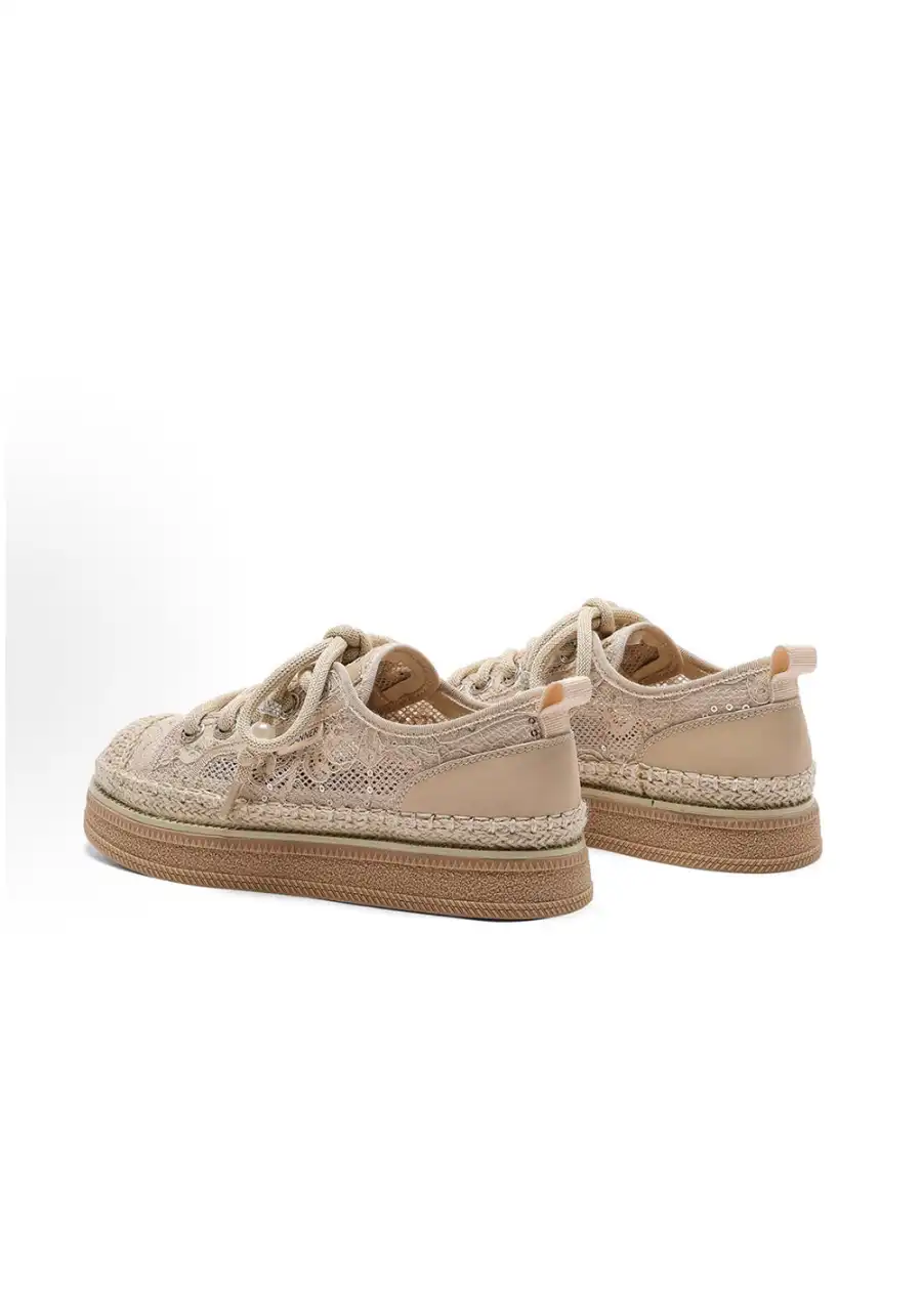 C.BANNER丨Fabric Simple Contrast Color Fisherman Shoes - 3