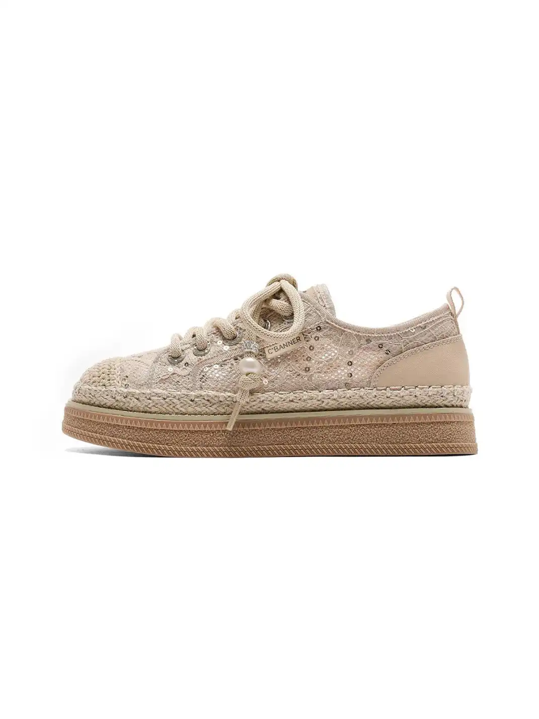 C.BANNER丨Fabric Simple Contrast Color Fisherman Shoes